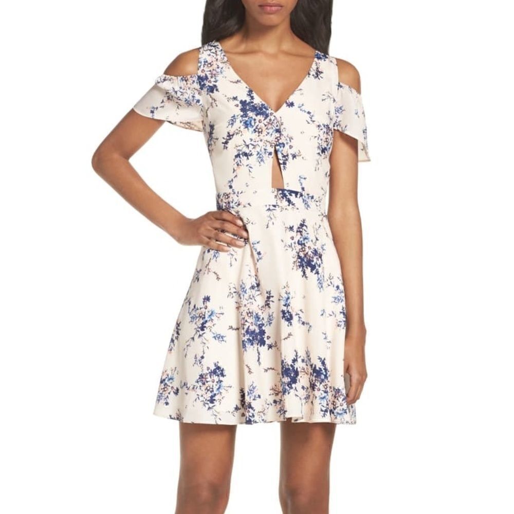 Ali & Jay Chasing Butterflies Cold Shoulder Dress